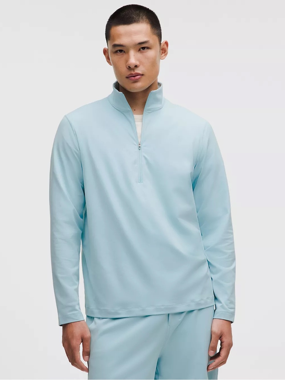 Lululemon Half Zip Pullover Large Foam Cloud Soft Jersey NWT